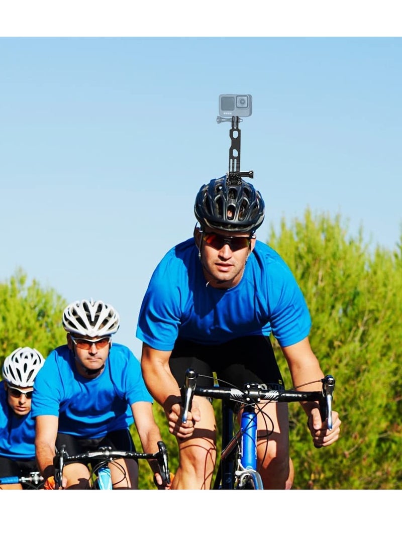 ذراع لكاميرا الأكشن من سبائك الألمنيوم، حامل ثلاثي القوائم، stick خوذة، متوافق مع GoPro Hero 10/9/8/7/6/5 Black، Insta360 وغيرها - Image 5