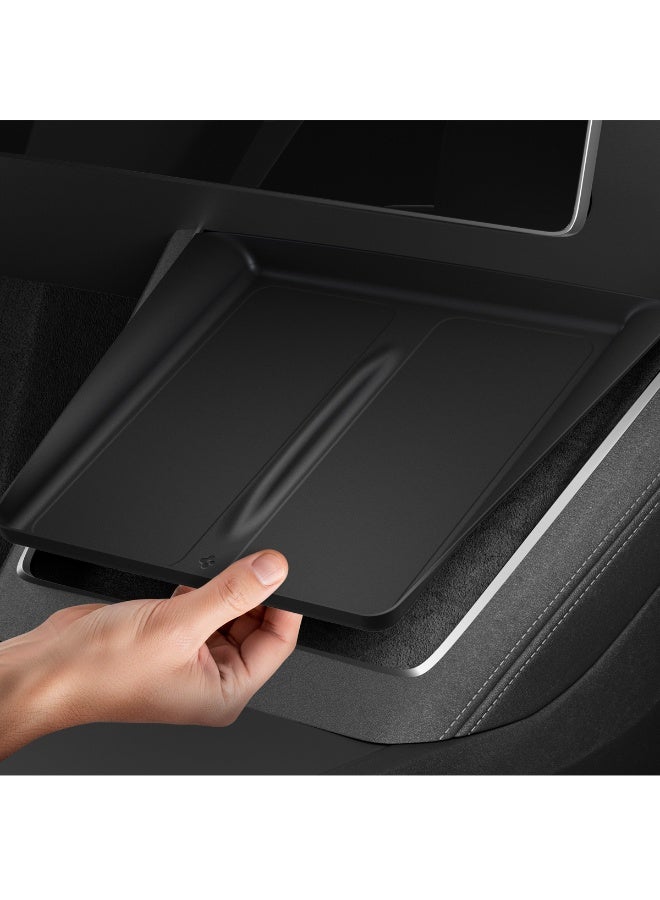 Spigen وسادة شحن لاسلكية فائقة النحافة تسلا موديل Y جونيبر (2026/2025) [شحن غير معاق] غطاء واقي من السيليكون - أسود - Image 1