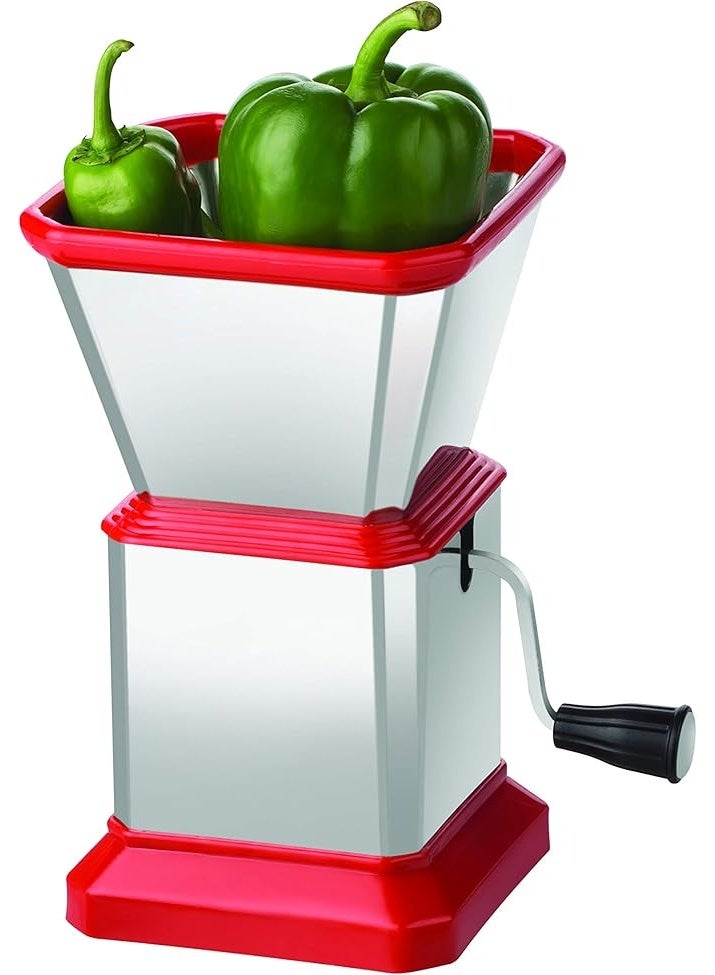 بروماس قطاعة الفلفل الحار من الستانلس ستيل – مفرمة يدوية للخضروات والتوابل