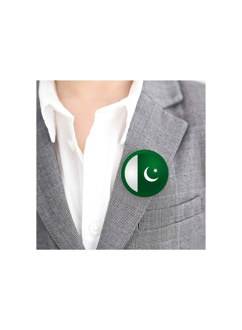 Pakistan Independence Day Button Badge – Versatile Accessory for Backpacks, Jackets, or Hats - Round Pin-back Button Badge - Perfect for Adults and Kids  - Image 2