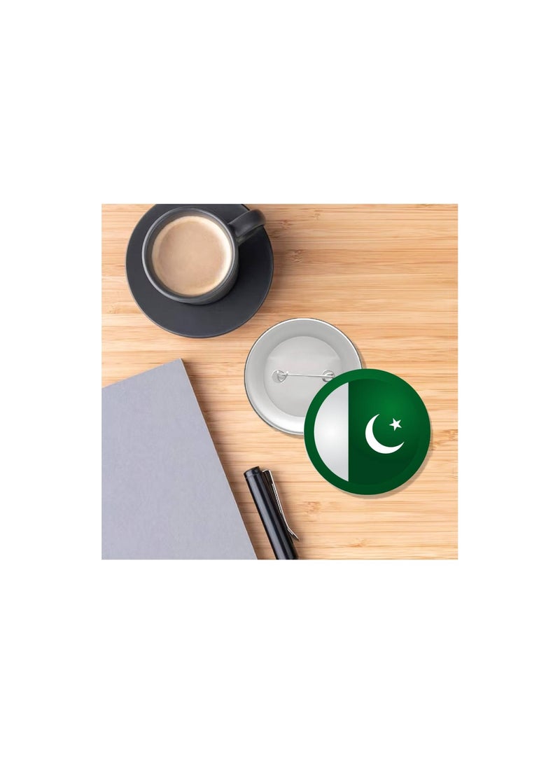 Pakistan Independence Day Button Badge – Versatile Accessory for Backpacks, Jackets, or Hats - Round Pin-back Button Badge - Perfect for Adults and Kids  - Image 4