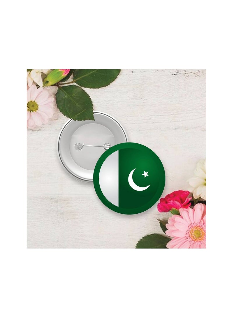 Pakistan Independence Day Button Badge – Versatile Accessory for Backpacks, Jackets, or Hats - Round Pin-back Button Badge - Perfect for Adults and Kids  - Image 5