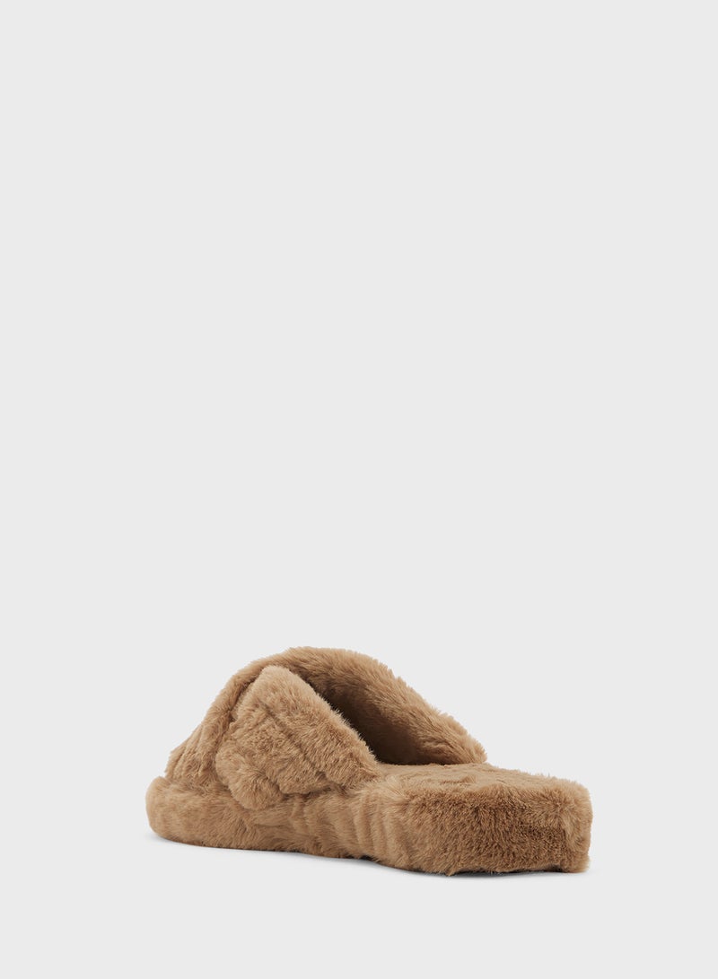 Ginger Platform Crosover Bedroom Slipper  - Image 2