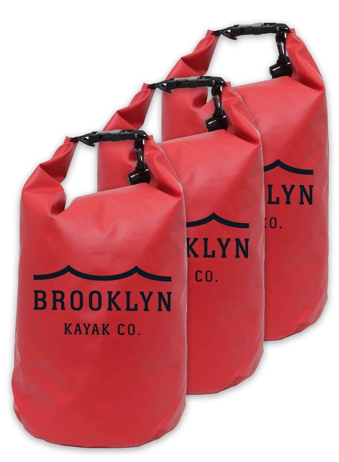 BKC Brooklyn Kayak Company Waterproof Dry Bag - Roll Top Floating Backpack Outdoor Gear Sack for Kayak, Fishing, Beach, Paddle Board, Boating, Camping, Tear Resitant (25 L) - Pack of 3 - Image 1