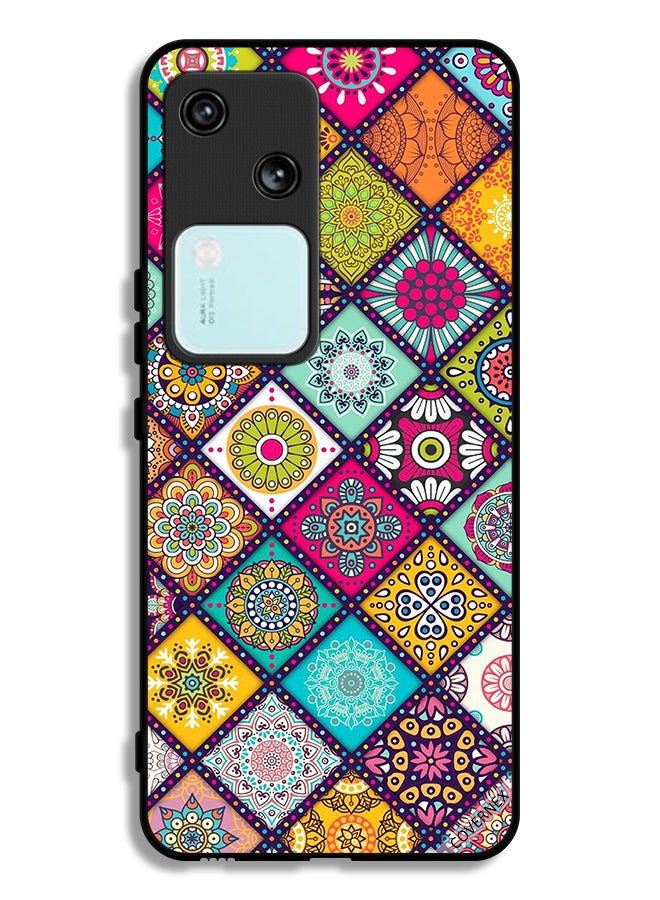 Covernex Vivo V30 5G Protective Case Cover Mandala Islamic Shapes Pattern - Image 1