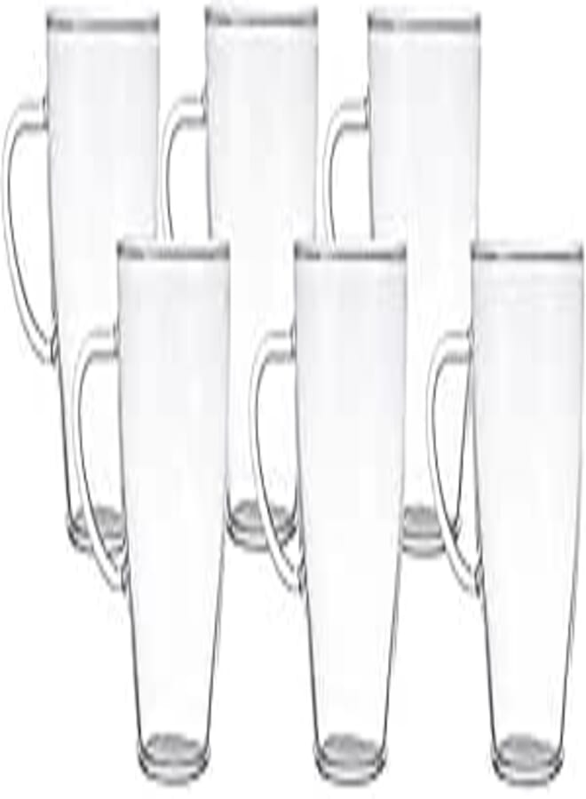 Termisil, agata tea mug 0,35l (6-pcs set),borosilicate (heat-resistant) glass, suitable for hot drinks.