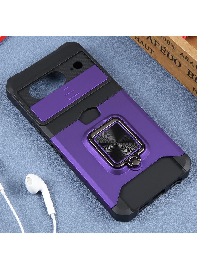 Green Tiger Case For Google Pixel 8 Camera Shield Card Slot PC+TPU Phone Case - Image 2