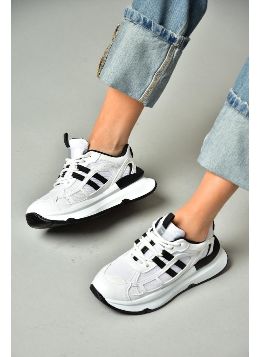 Fox Shoes - S973017604 Black/white Fabric Sports Shoes Sneakers - Image 1
