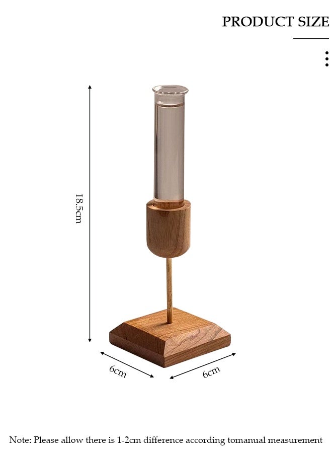 DUNISO Test Tube Vase for Flowers, Modern Plant Holder and Decorative Flower Stand for Shelves,Concise Transparent Glass Test Tube Vase Mini Desktop Hydroponic Vase Dried Flower Vase Home Decoration Ornaments - Image 2