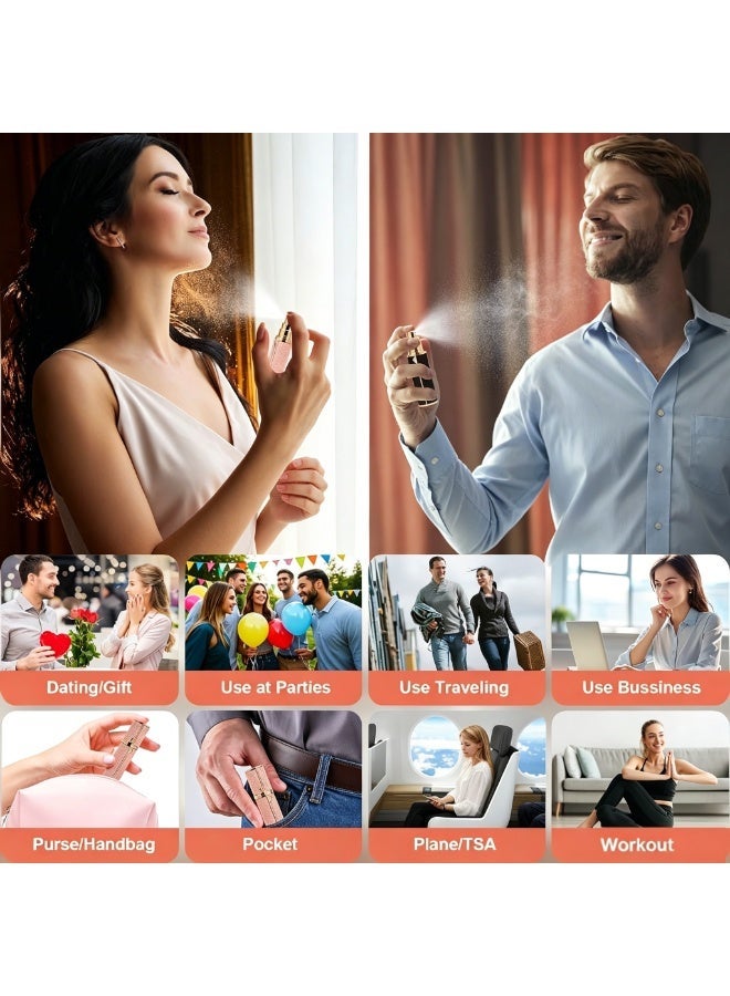 Premium 5ml Bottom-Filling Perfume Atomizer | Self-Pump Refillable Travel Spray Bottle, Perfume travel refillable for Women Men Small Mister Spray Bottle, for Traveland Outgoing - Image 5