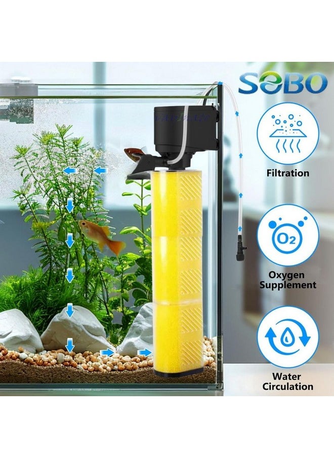 VAYINATO VAYINATO Sobo Wp-6001 Aquarium Internal Filter for Fish Tank, Power : 40W, Flow : 2800L/H, Suitable Upto 4 Feet Tank  - Image 4