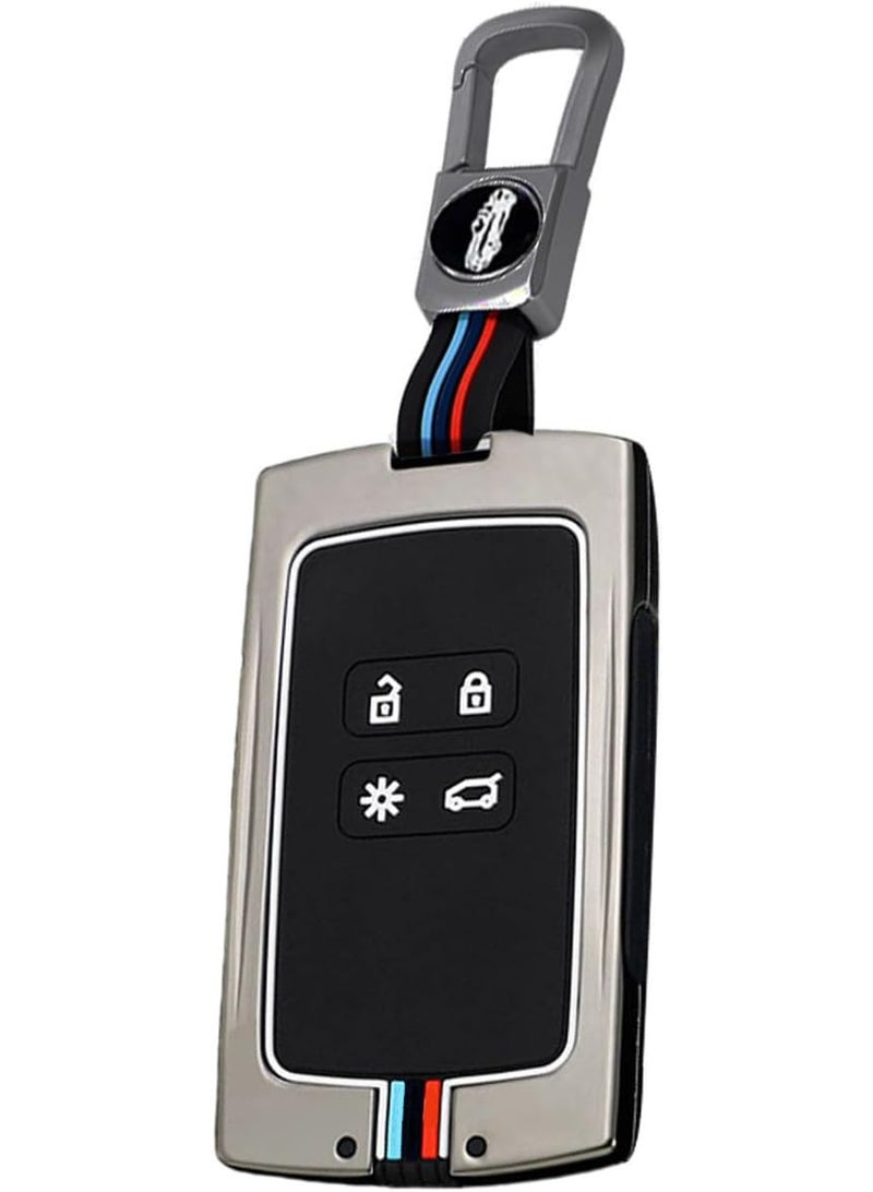 Metal Cover Protector Case Compatible with RENAULT Kadjar , Duster , austral , Megan 4 Button Smart Remote Key - Image 1