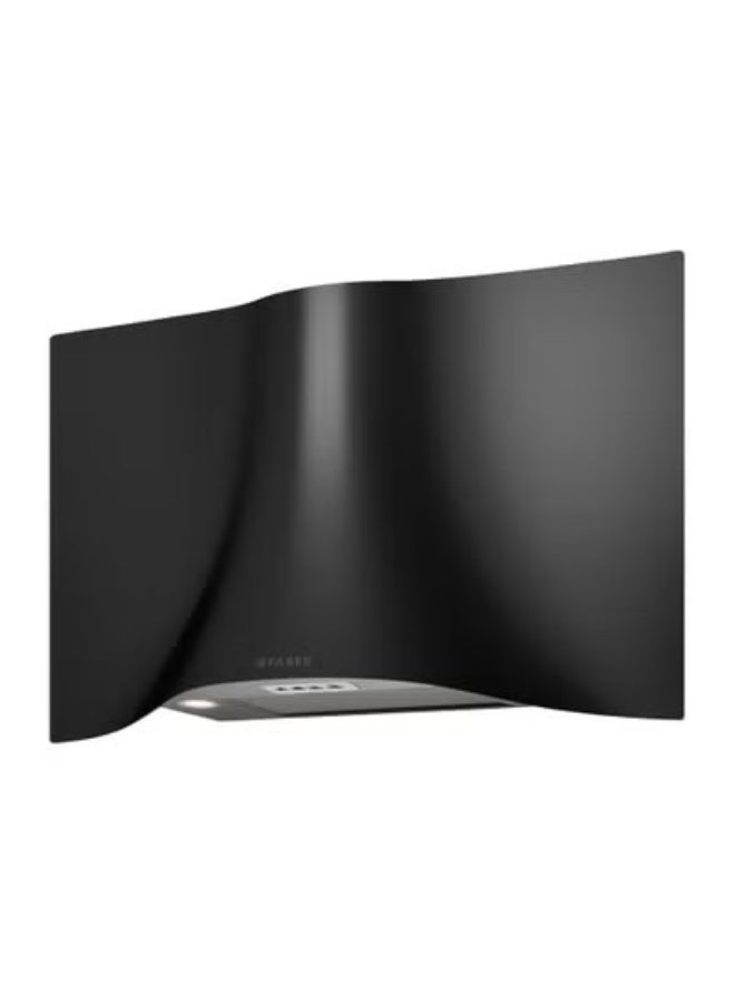 فابر Kitchen Cooker Hood, 90 cm Wall-Mount, 740 m³/h Suction Power, 3 Speed + Intensive, Electronic Buttons, LED Lighting, Matte Black Curved - VEIL BK A90 ( Made in Italy ) Wall Fixed 250 W 110.0324.954 Matte Black - Image 2
