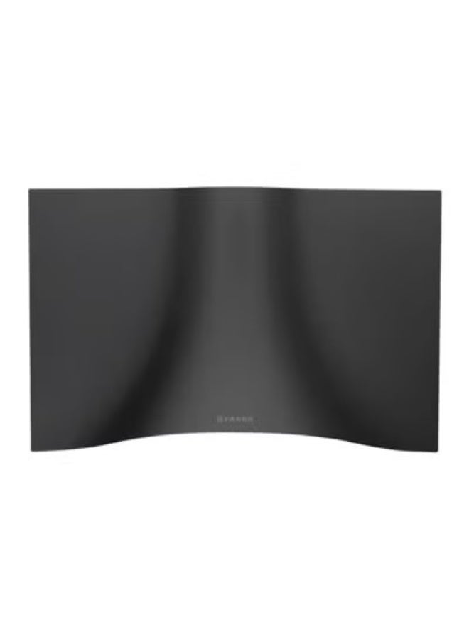 فابر Kitchen Cooker Hood, 90 cm Wall-Mount, 740 m³/h Suction Power, 3 Speed + Intensive, Electronic Buttons, LED Lighting, Matte Black Curved - VEIL BK A90 ( Made in Italy ) Wall Fixed 250 W 110.0324.954 Matte Black - Image 1