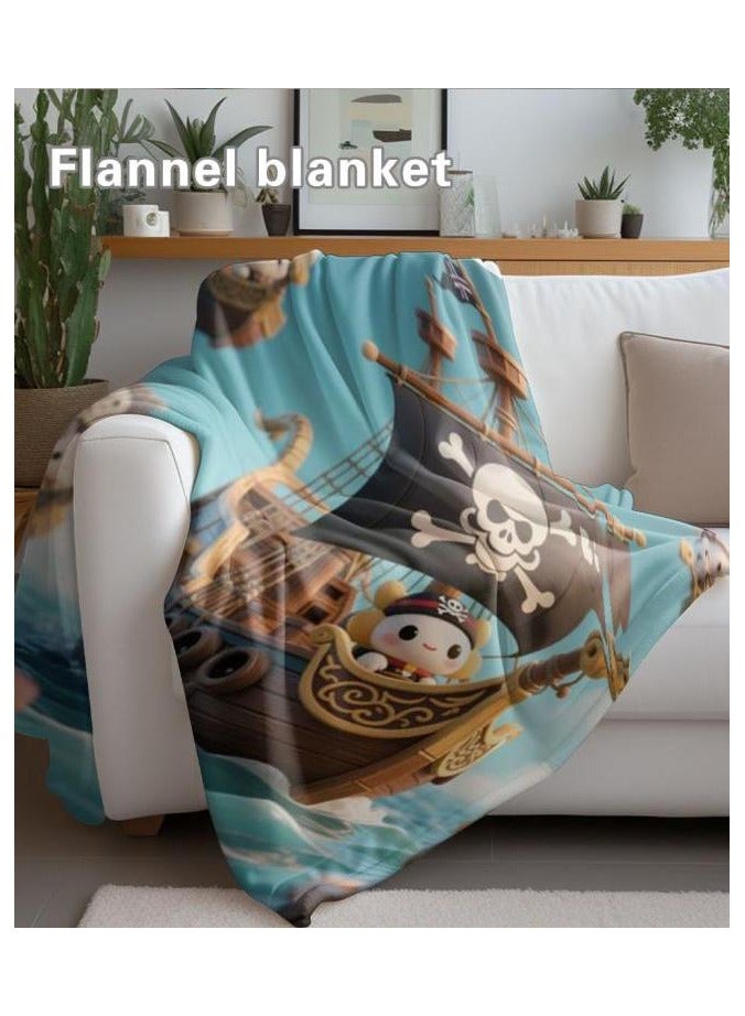 general Children's or student cartoon flannel thin blanket (warm and comfortable, suitable for sleep, games) 100cm*150cm - 4 - Image 1