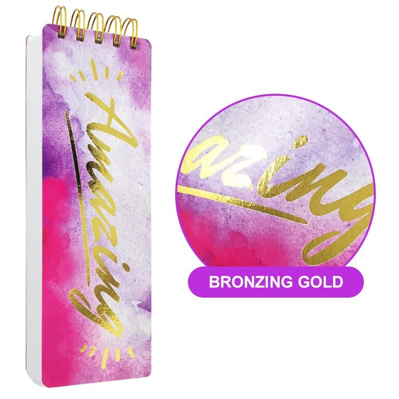 KiDEPOCH Spiral Memo List Pad, Sturdy Covers, 3x8.5, 300 Pages, Splashy Notes for School, Amazing Character - Image 3