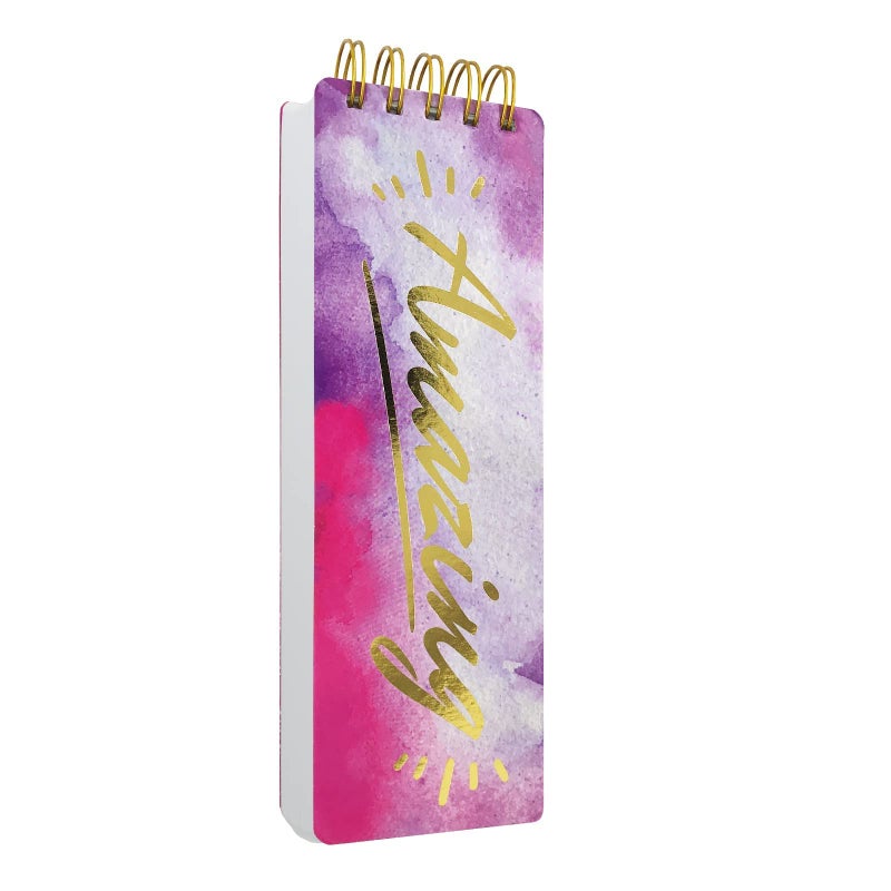 KiDEPOCH Spiral Memo List Pad, Sturdy Covers, 3x8.5, 300 Pages, Splashy Notes for School, Amazing Character - Image 1