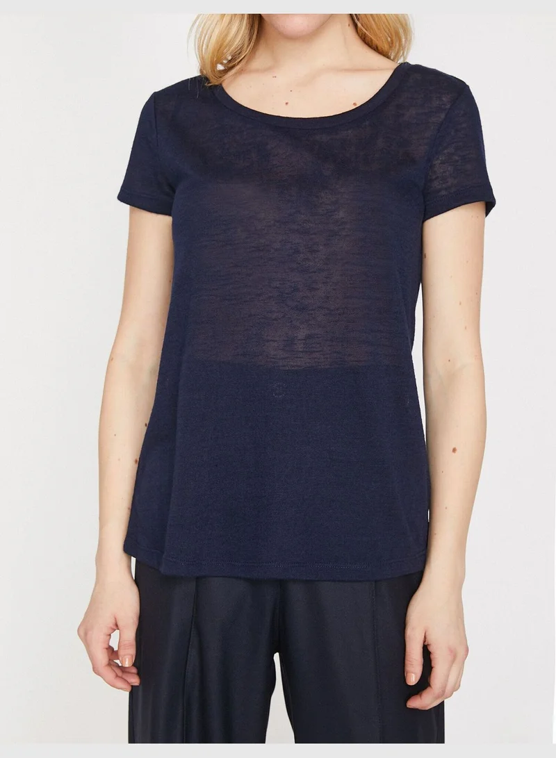 كوتون Crew Neck T-Shirt