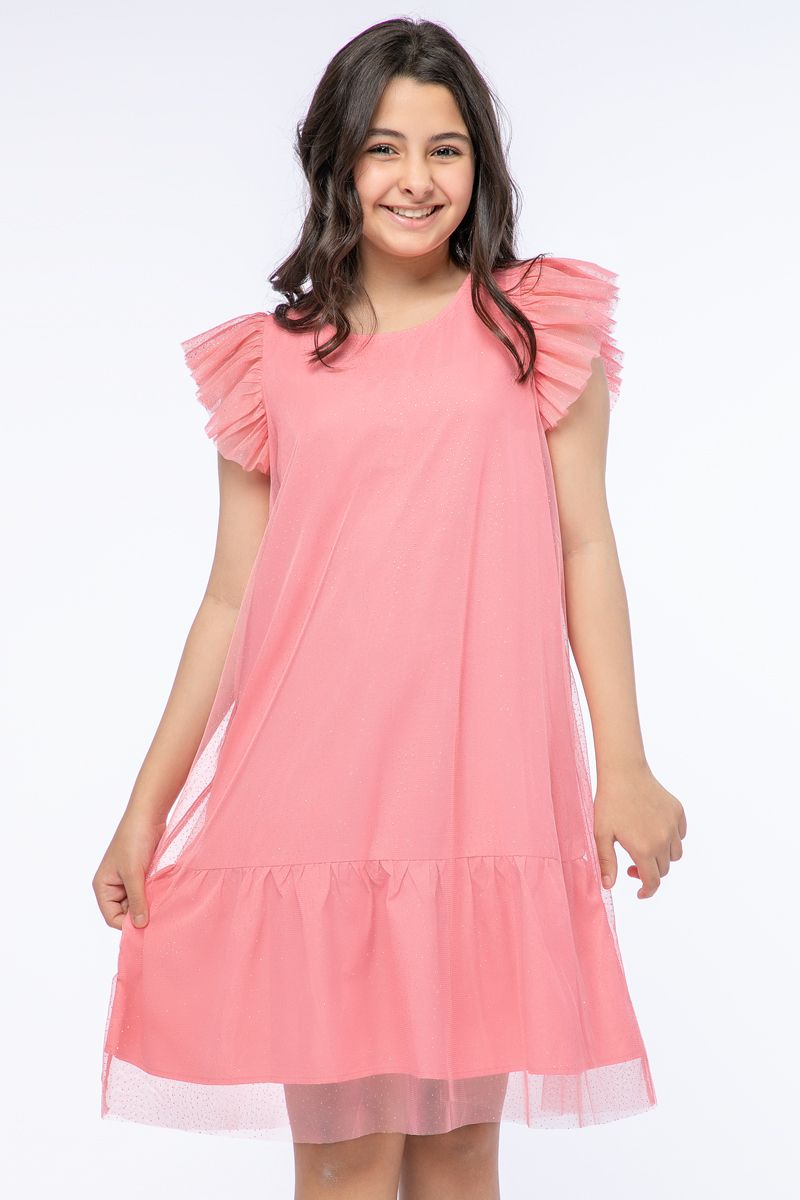 RINA girl dress with chifon - Image 2