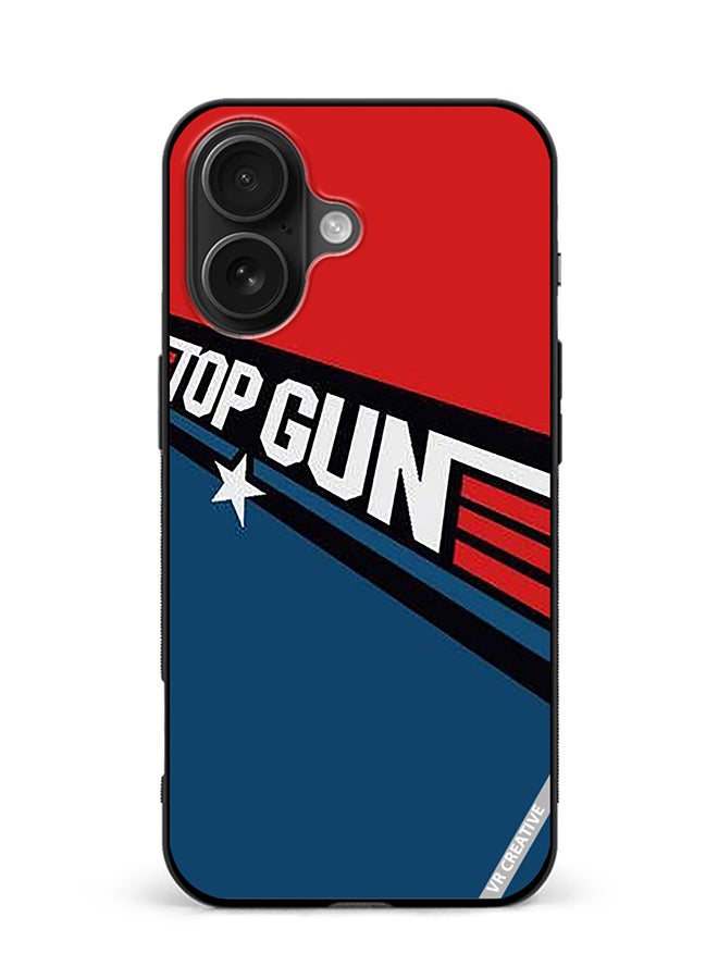 Protective Case Cover For Apple iPhone 16 Top Gun Theme Design Multicolour