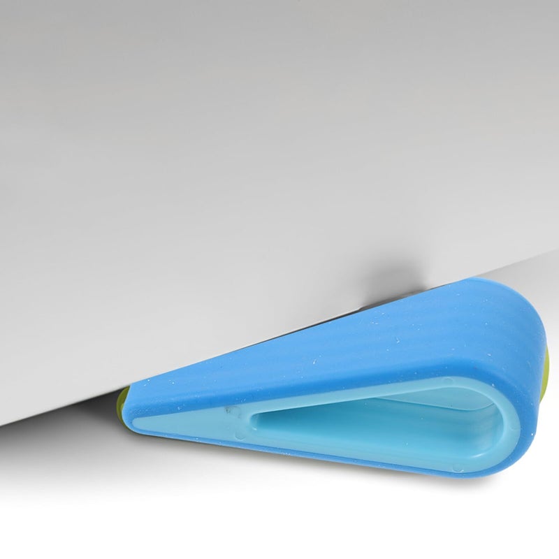 Blue Adjustable Laptop Stand Notebook Riser with Cooling Ventilation For Desk - Image 5