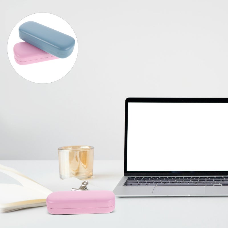 4PCS Metal Glasses Cases: Hard Shell Eyeglass Holder Portable Color Spectacles Cases for Sunglasses Eye Glasses Eyewear Organizer - Image 1