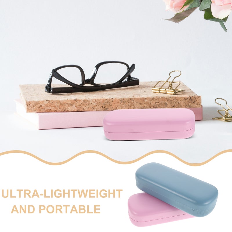 4PCS Metal Glasses Cases: Hard Shell Eyeglass Holder Portable Color Spectacles Cases for Sunglasses Eye Glasses Eyewear Organizer - Image 5