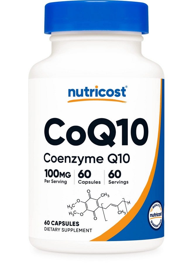 Nutricost CoQ10 60 serving 100 mg per serving 60 Capsules - Image 1