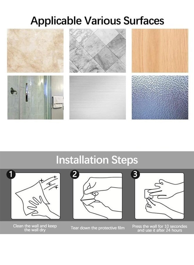 Peachjoy Self Adhesive Hooks,Heavy Duty Stick On Wall and Door Hooks for Hanging,Towel Hooks for Coat/Robe/Towels Stick on Bathroom/Kitchen/Room, 4 Pack - Image 4