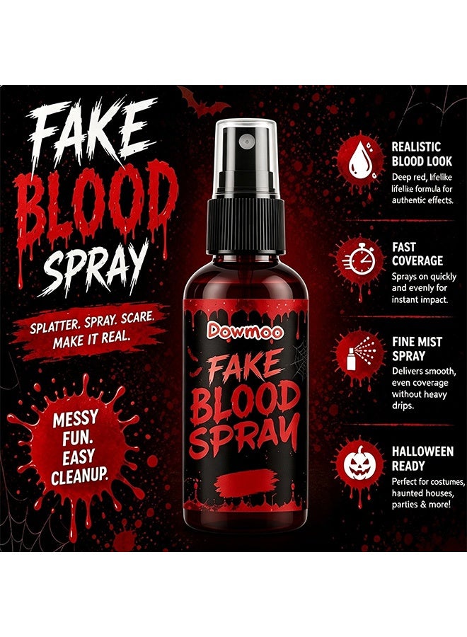 Dowmoo Fake Blood Spray, Halloween Special Effects Fake Blood for Cosplay, Horror Themed Parties & Movie Shooting 60ml - Image 5