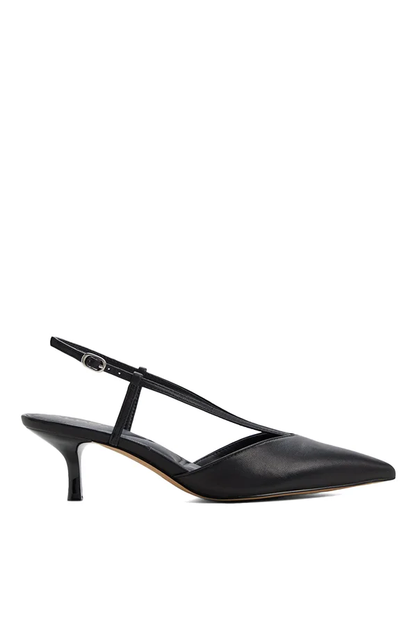 Kaylin Ladies Black Heeled Shoes
