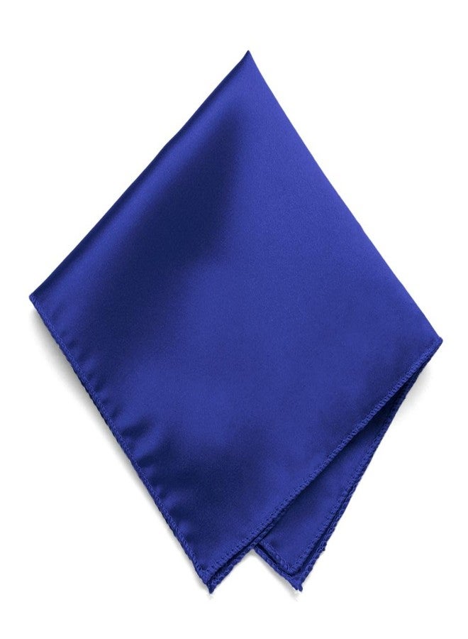 tiemart منديل جيب بلون أزرق ياقوتي سادة من تيمارت - Image 1