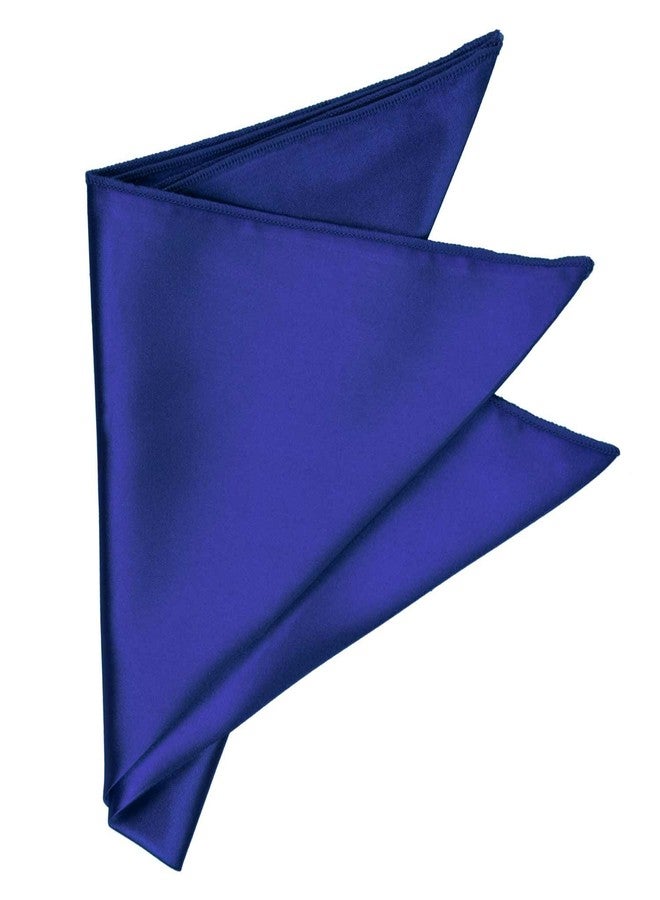 tiemart منديل جيب بلون أزرق ياقوتي سادة من تيمارت - Image 3