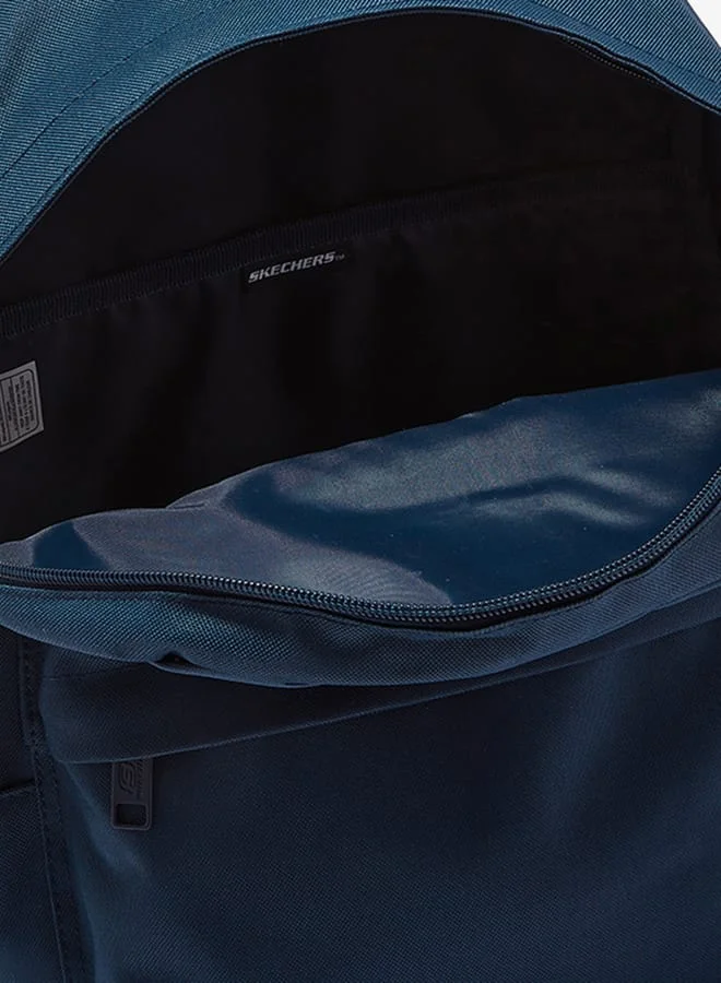 SKECHERS Solid Backpack with Adjustable Straps and Zip Closure