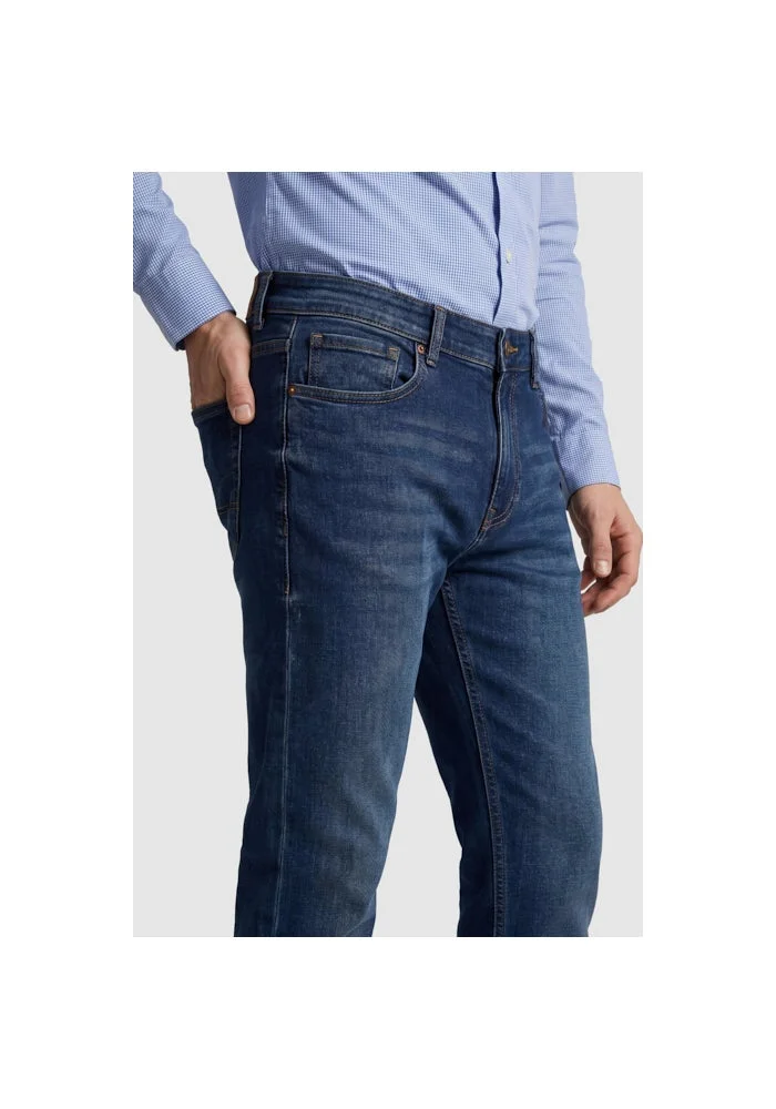 R&b  Washed Skinny Fit Jeans with Button Closure for Men | Best Price UAE
