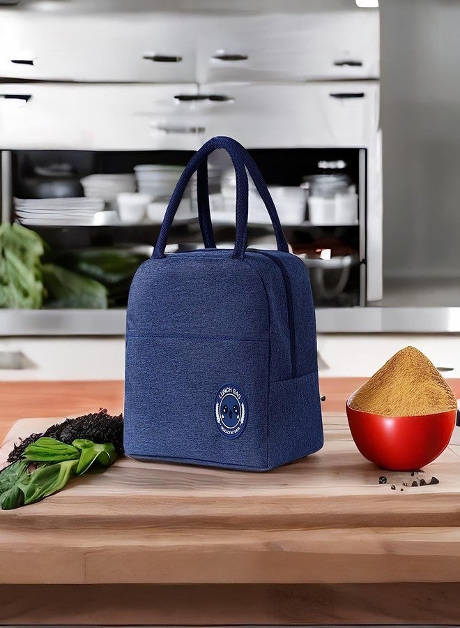 STARFLYER Insulated Lunch Bag Women Girls, Reusable Cute Tote Lunch Box for Adult & Men, Leakproof Cooler Lunch Bags for Work Office Travel School Picnic. (Blue) - Image 4