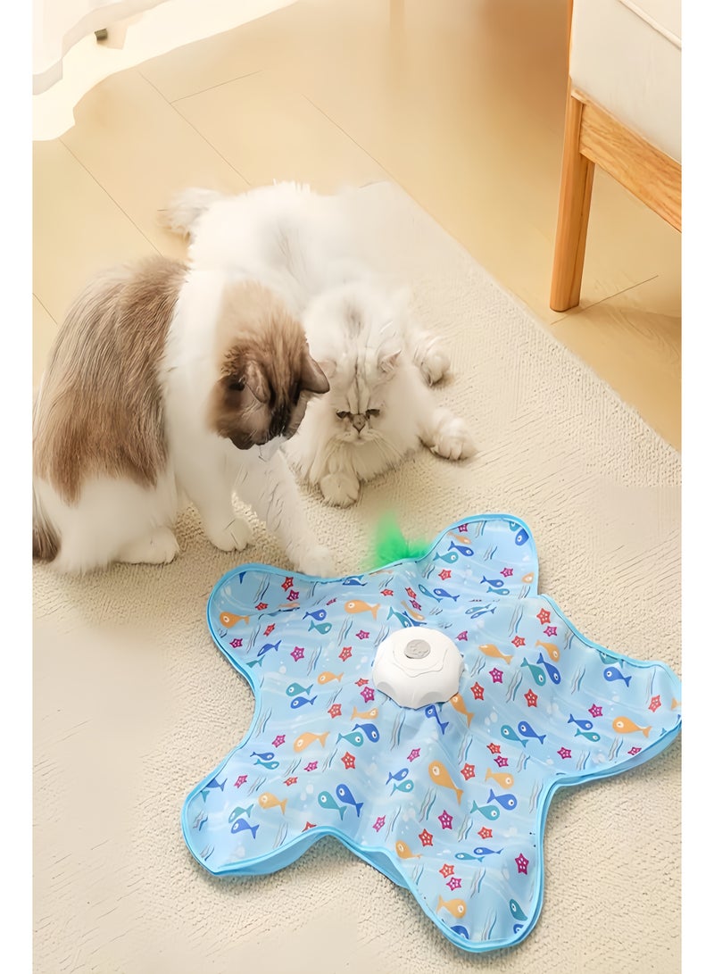 Cat Hunting Toy Tunnel Cover, Interactive Hide-and-Seek Play Tent, Self-Entertainment Cat Toy for Indoor Cats - Image 2