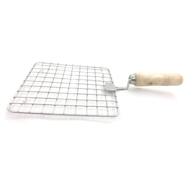 Sriyug Papad Jali Stainless Steel Wire Roaster Rack Papad Jali With Wooden Handle Roasting Net Roast Grill Chapati Toast Roti Papad And More... - Image 5