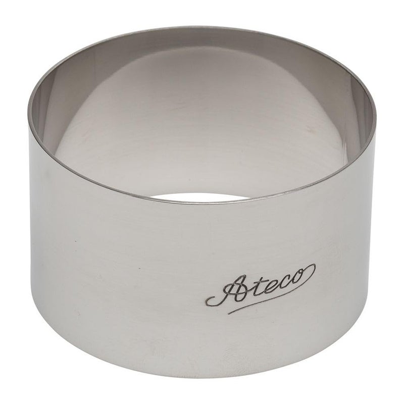 Ateco 4901 3 x 1 34 Stainless Steel Round CakeFood Ring Mold