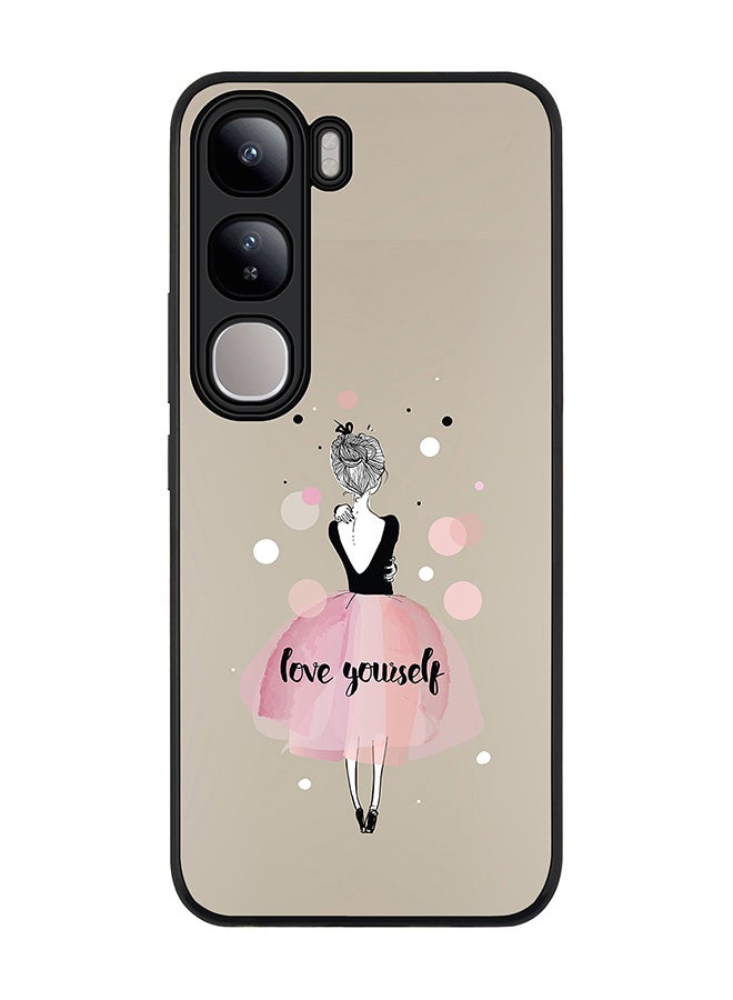 Stylizedd غطاء لجهاز فيفو V40 لايت، حماية كاميرا نحيفة، غطاء هاتف مضاد للصدمات - أحب نفسك - Image 1