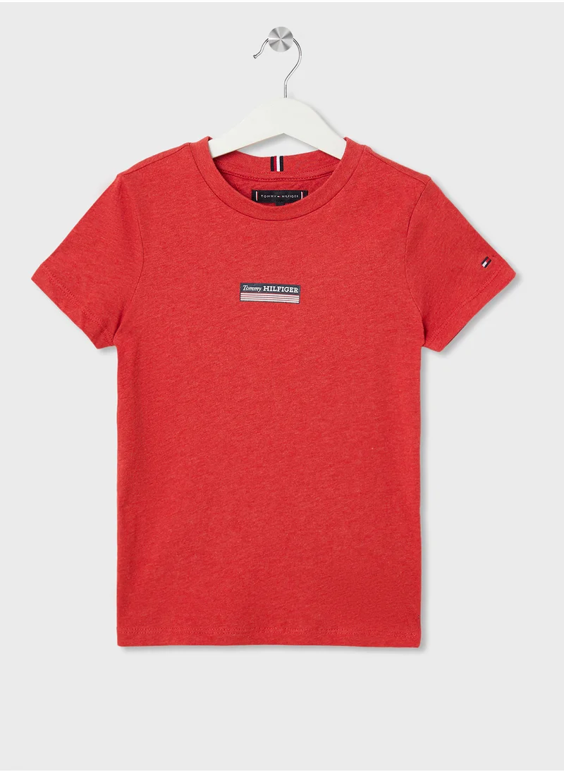 تومي هيلفيغر Kids Monotype Essential Regular T-Shirt