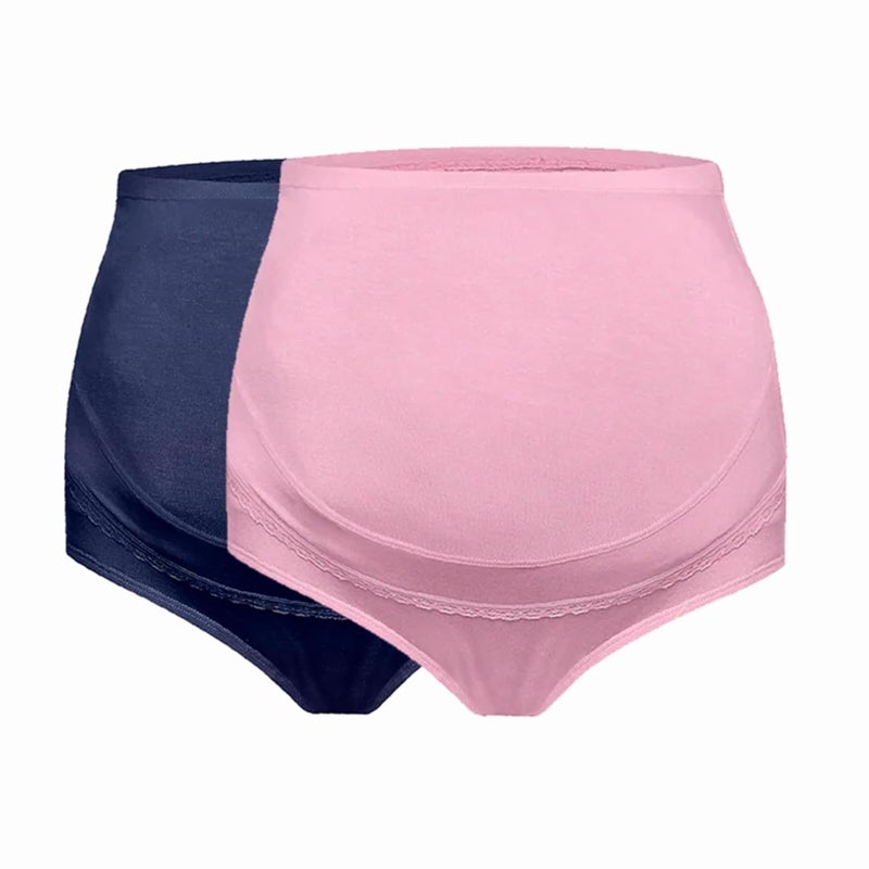 Fashiol Women's Over The Bump Pregnancy Hipster Panty | Postpartum C Section After Delivery Maternity Briefs - Pack of 2 - Image 3