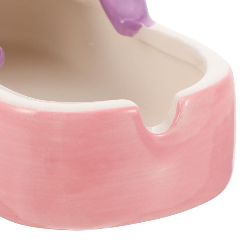 Creative Ceramic Slipper Ashtray Decorative Ash Holder Purple For Home And Outdoor - Image 5