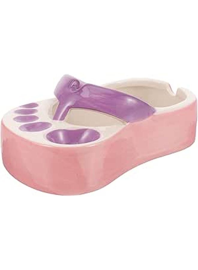 Creative Ceramic Slipper Ashtray Decorative Ash Holder Purple For Home And Outdoor - Image 1