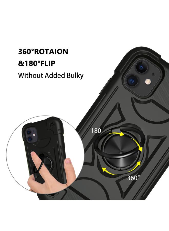 Zaboon Case For iPhone 11 Pro Max Shockproof Silicone + PC Protective Case with Dual-Ring Holder - Image 5