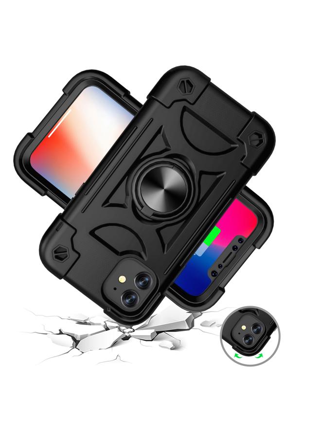 Zaboon Case For iPhone 11 Pro Max Shockproof Silicone + PC Protective Case with Dual-Ring Holder - Image 4
