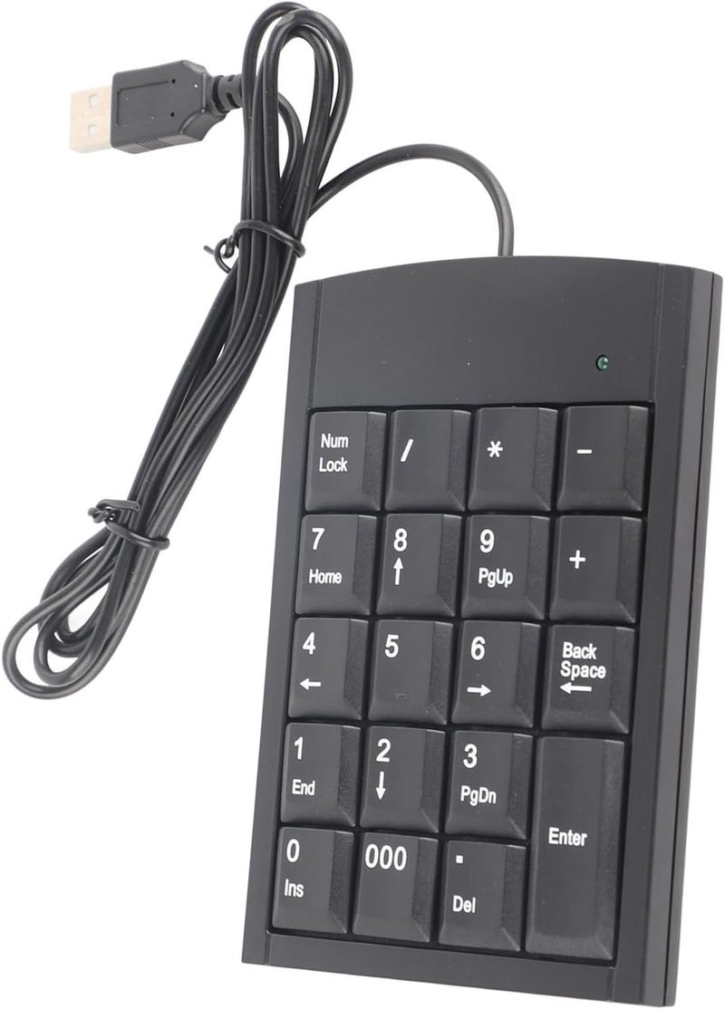 Numeric Keyboard for Laptop Calculator Pad for Computer USB 14×9×2 Portable USB Numeric Keypad Number Keyboard for Laptop Computer - Image 4