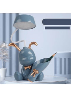 Devigo Decorative USB Rechargeable Children's Baby Room Rabbit Table Lamp and Pen Holder 