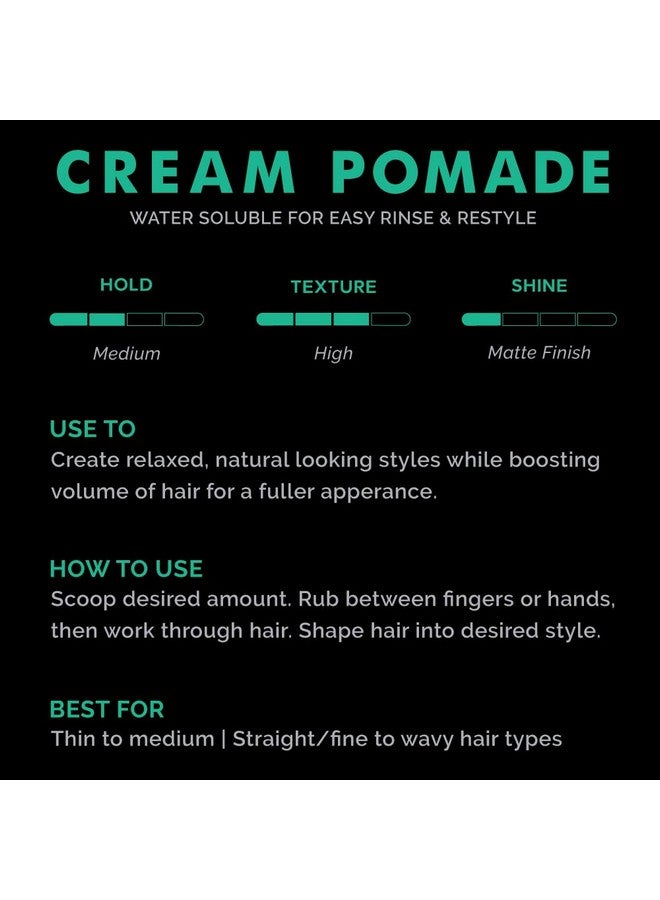 ZEUS Texture Cream Hair Pomade, Medium Hold, Natural Shine, Water Soluble Cream Pomade for Men (Made in USA) 4 oz. - Image 5