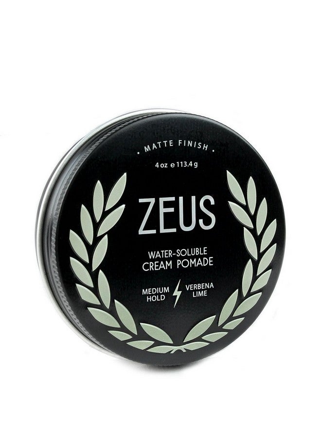 ZEUS Texture Cream Hair Pomade, Medium Hold, Natural Shine, Water Soluble Cream Pomade for Men (Made in USA) 4 oz. - Image 1